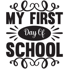 my first day of school