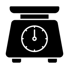 Filled design icon of lab scale 