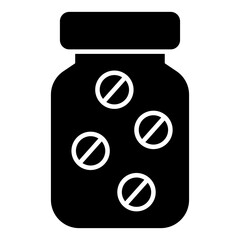 A unique design icon of drugs bottle