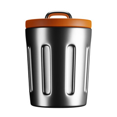 3D cartoon user interface illustration of a can or drink icon on an isolated background. With studio lighting and a gradient colourful texture. 3D rendering