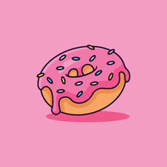 Tasty Donut premium vector template.