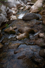 A river flowing in the Sapadere canyon. Antalya Province, Turkey.