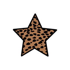 Obraz premium Cheetah Print Star