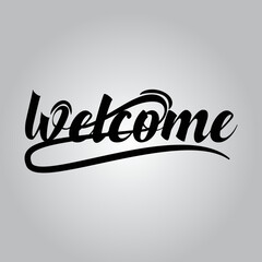 welcome sign vector design