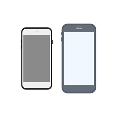 Mobile phone icons. Flat design style. Vector illustration