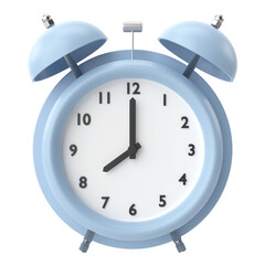Alarm clock. 3D illustration.