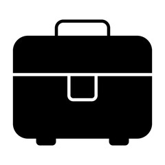 Trendy design icon of briefcase 