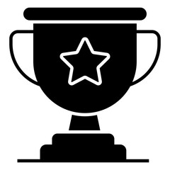      An icon design of award trophy cup 