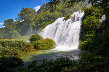 Fototapeta premium marmore falls, big italian waterfalls