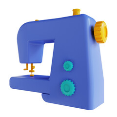 3d illustration electric sewing machine
