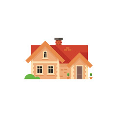 House vector illustration, hous flat icon