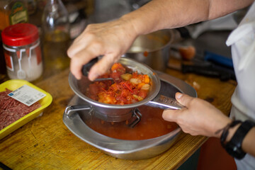chef preparing food
