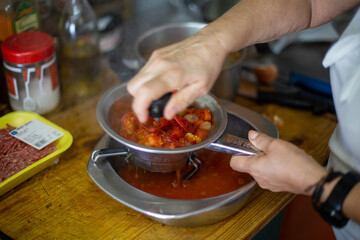 chef preparing food