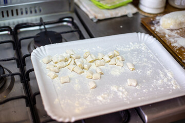 baking cookies in a baking pan