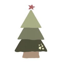 Fototapeta premium Christmas tree elements png.
