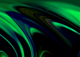 流動性をモチーフにしたグラフィック