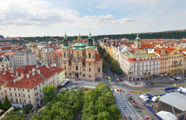 Fototapeta na wymiar Panoramic view of Prague. Czech Republic