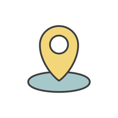 location icon vector illustration logo template for many purpose. Isolated on white background. full color