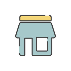 House icon vector illustration logo template for many purpose. Isolated on white background. full color