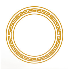 Traditional decorative round frame