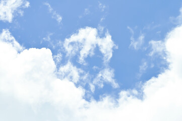 sky background or white cloud and blue sky