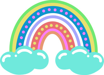 Colorful rainbow pattern Illustration
