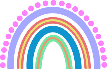 Fototapeta premium Colorful rainbow pattern Illustration 