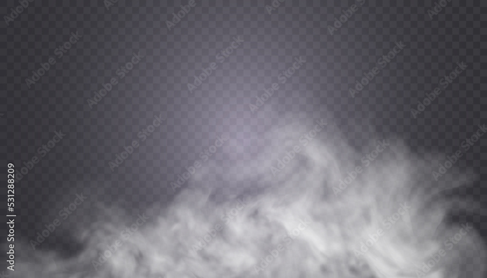 Poster vector texture smoke, steam, clouds translucent effect for design and illustrations.