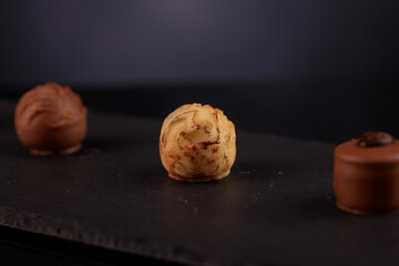 Pralinen im Studio fotografiert