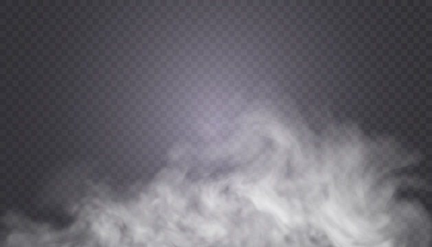 Vector texture Smoke, Steam, Clouds translucent effect for design and illustrations.	
