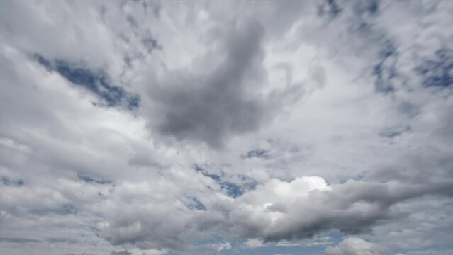 Time lapse sky with clouds on a summer sunny day