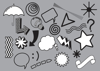 Doodle art sign can use for anything