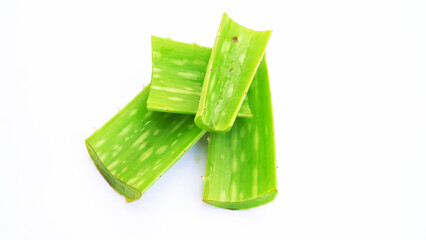 Aloe vera is tropical green plants tolerate hot weather. A close up of green leaves, aloe vera. Aloe vera is a very useful herbal medicine for skin care and hair care that can be used as treatment.