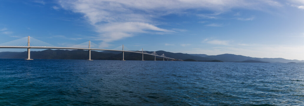 Seaside landscape in the Peljesac region of Croatia.