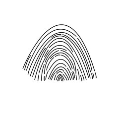 fingerprint logo finger print security lock safety secure icon vector template