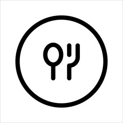 restaurant, cafe icon set, on white background, eps 10.