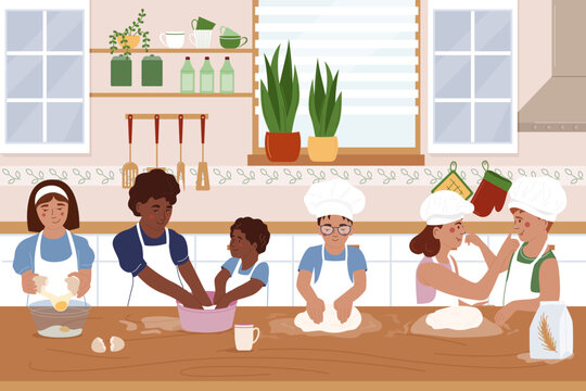 Childish Cooking School Flat Poster