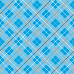 seamless plaid background Blue plaid fabric for shirts, blankets, tablecloths, covers or other fashion items. Daily life and home textile printing