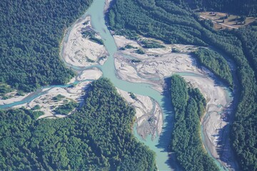 Squamish river delta, Squamish, British Columbia, Canada