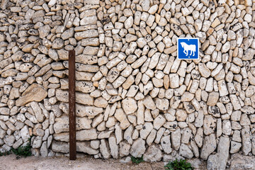 horse parking traffic sign, Randa, Majorca, Balearic Islands, Spain