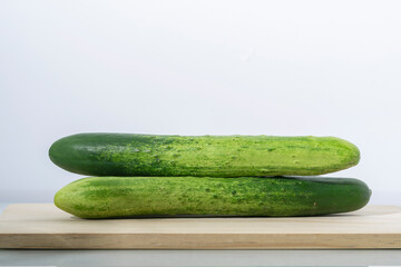 Fresh and cool succulent cucumber