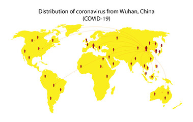 illustration of biology and medical, Distribution of coronavirus from China, COVID 19 pandemic by country and territory, Map of confirmed cases per million by country, COVID 19 pandemic cases