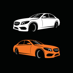 Fototapeta na wymiar illustration of a car car logo vector