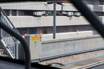 View of the route of the train tracks.