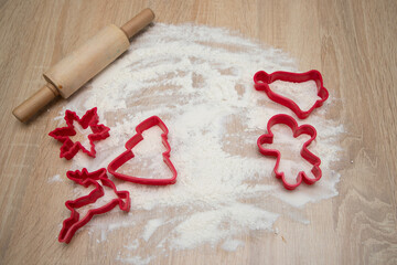 Cookie cutters for Christmas cookies 