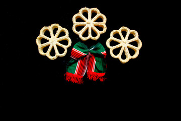 Traditional buñuelos of the national and Christmas holidays of Mexico, Colombia and Cuba of...