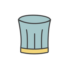 chef hat icon vector illustration logo template for many purpose. Isolated on white background. full color