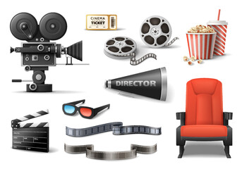 Movie Film Cinema Set