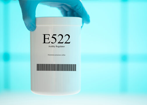 Packaging with nutritional supplements E522 acidity regulator