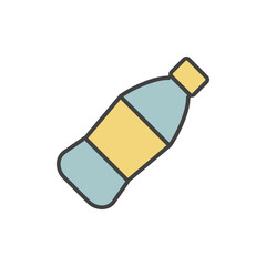 Plastic bottle icon vector illustration logo template for many purpose. Isolated on white background. full color